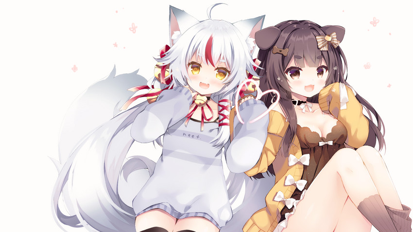 kamiko kana and inukai purin drawn by purinpurin